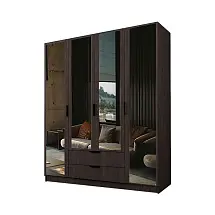 Шкаф ЭКОН распашной 4-х дверный 2-мя ящиками с 4-мя зеркалами